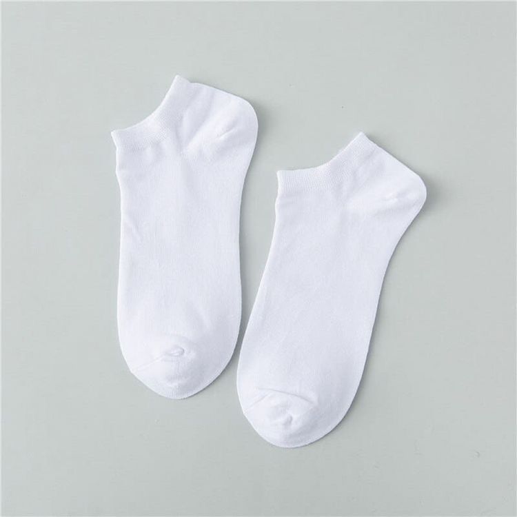 Chaussettes en coton blanc